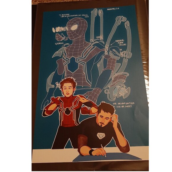 Marvel's Spider-Man and Iron Man - Art Print - Picture 1 of 2